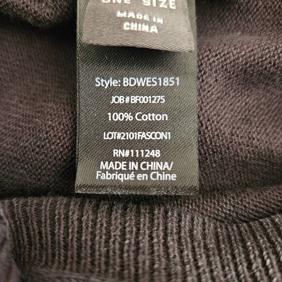 Barefoot Dreams Sunbleached Knit Poncho In Faded Black One Size - Picture 6 of 13